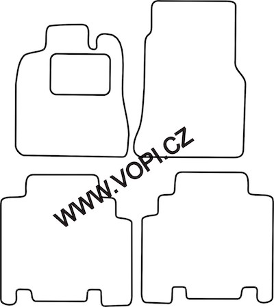 Autokoberce Mercedes A W168 dlouhý 1997 - 2004 Autofit (2930)